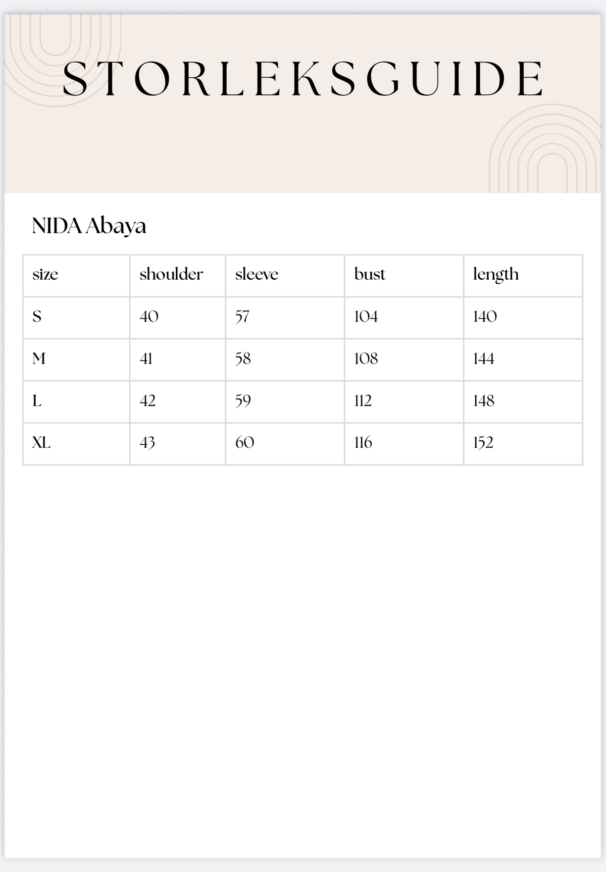 NİDA abaya
